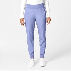 WONDERWINK Ceil Blue W123 Comfort Waist Jogger Scrub Pant // Size: XS